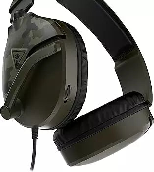 Turtle Beach Recon 70 Green Camo Audífonos Gaming | Multiplataforma | Micrófono Abatible