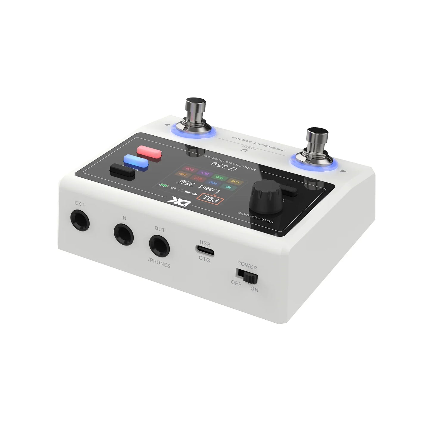 Pedal Multiefectos para Guitarra DK | Procesador de Efectos | Bluetooth | 8 Efectos